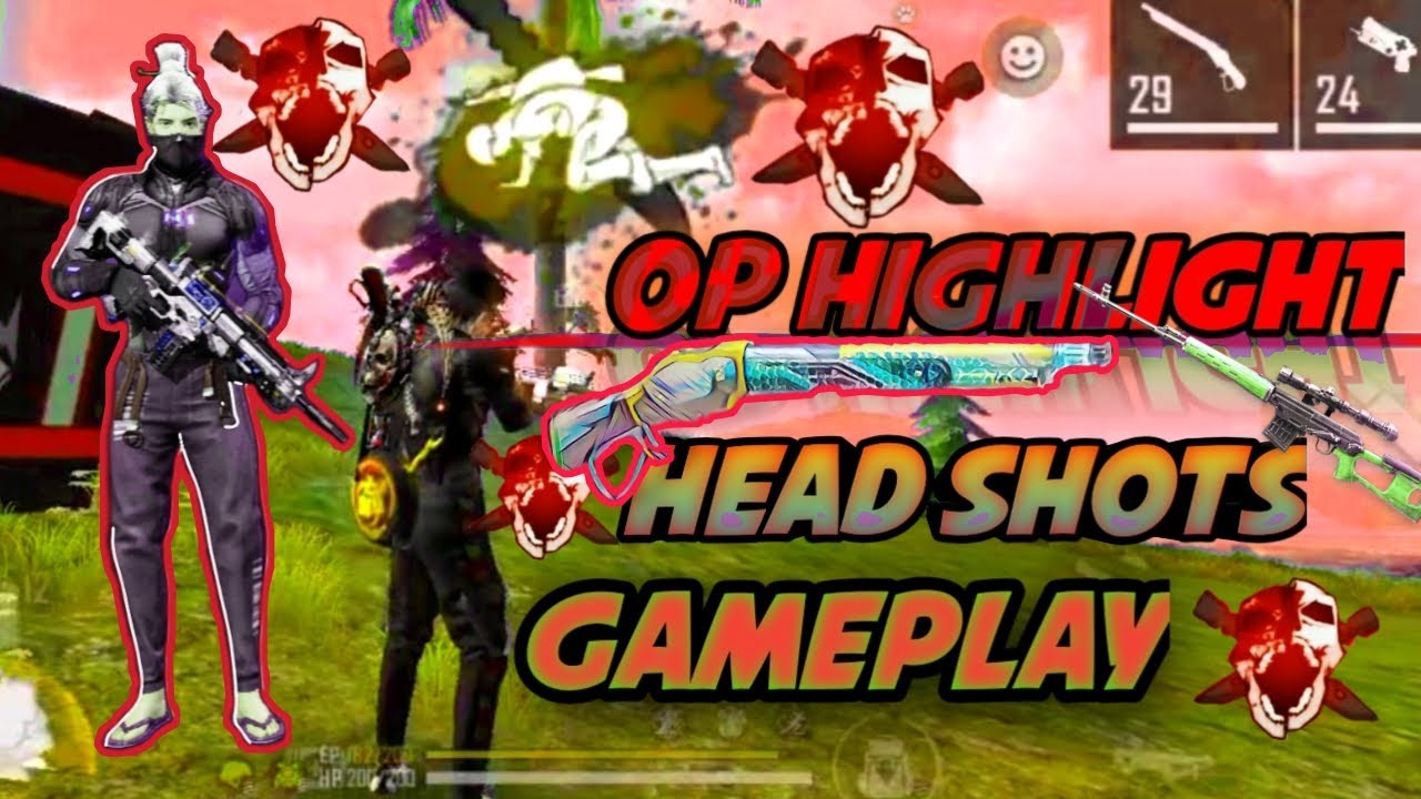 OP Highlight Headshots Gameplay||No Gun Skin Free Fire Headshot||Op Gameplay||headshot gameplay||
