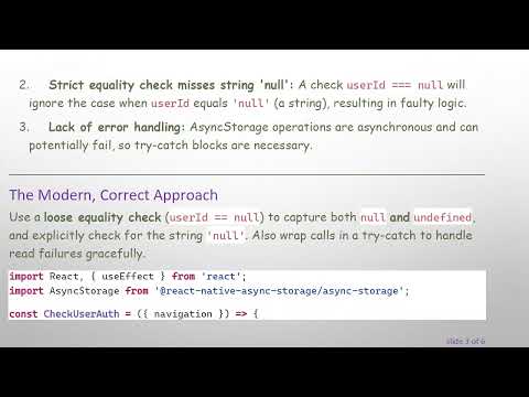 Handling null Values from AsyncStorage in React Native Correctly