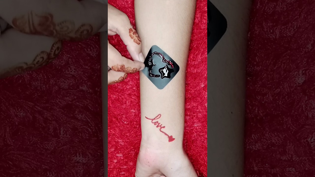 beautiful tattoo sticker design #shorts