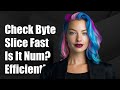 Most efficient way to check if a byte slice is a number