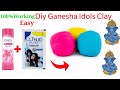 How to make Ganesha Idol Making Clay/diy Ganesha Idol clay/claymaking/EcoFriendly Ganeshaगणपतिमूर्ति