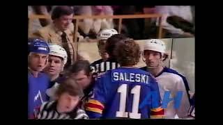 NHL Dec. 12, 1979 Paul Gardner,TOR v Rob Ramage,COL (R) Toronto Maple Leafs Colorado Rockies