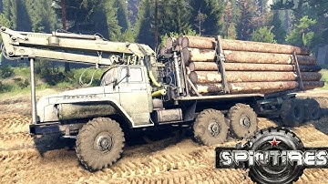 SPINTIRES 2014 - The Coast Map - C 4320 Truck Transporting Logs