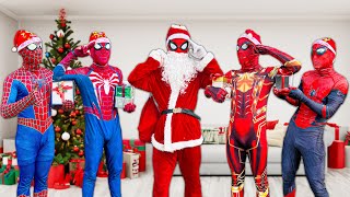 PRO 5 SUPERHERO TEAM vs MAGIC CHRISTMAS  TELEVISION || Spider-Man CHRISTMAS In REAL LIFE