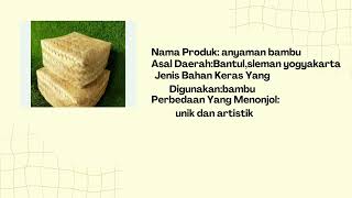Kerajinan Bahan Keras Nusantara,Tugas Prakarya