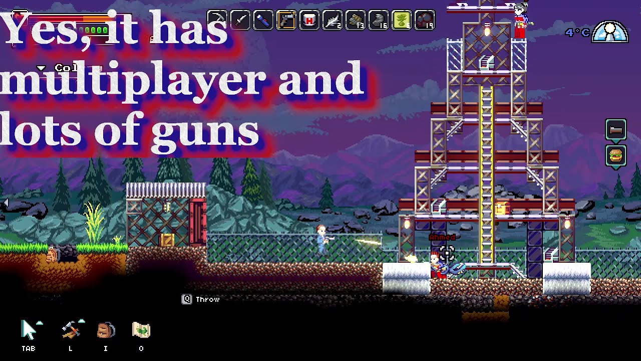 Farworld Pioneers gameplay - Demo - Good looking Pixel Open World Survival Crafting - Terraria clone