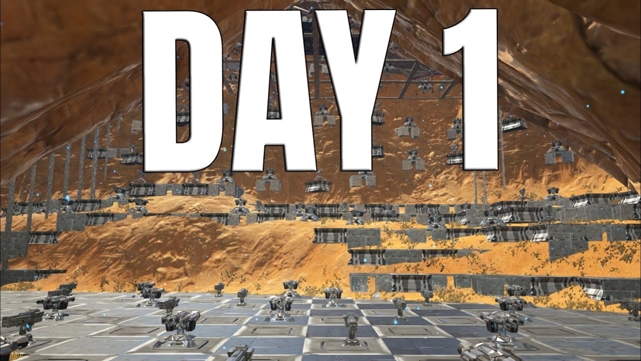 Day 1 Claiming Desert Crack and Defending it | ARK PVP - INX 4MAN