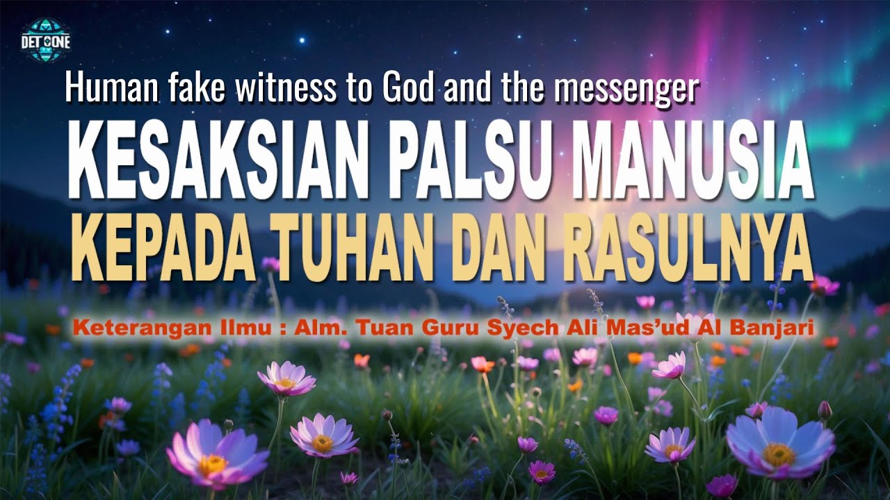 Kesaksian Palsu Manusia kepada Tuhan dan Rasulnya
