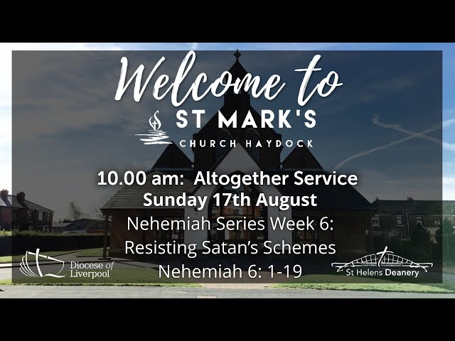 Sunday 17th of August, Altogether Celebration Service at 10.00 am.