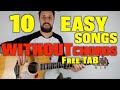 10 Easy Rock Guitar Songs Without Chords With TAB