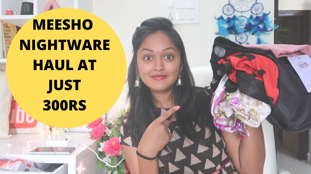 Meesho Nightwear Haul Night Dress At Just 300RS HEAVENLY HOMEMADE YouTube