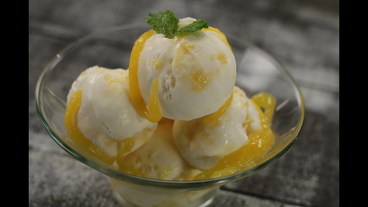 Lemon Curd Ice Cream | Sanjeev Kapoor Khazana