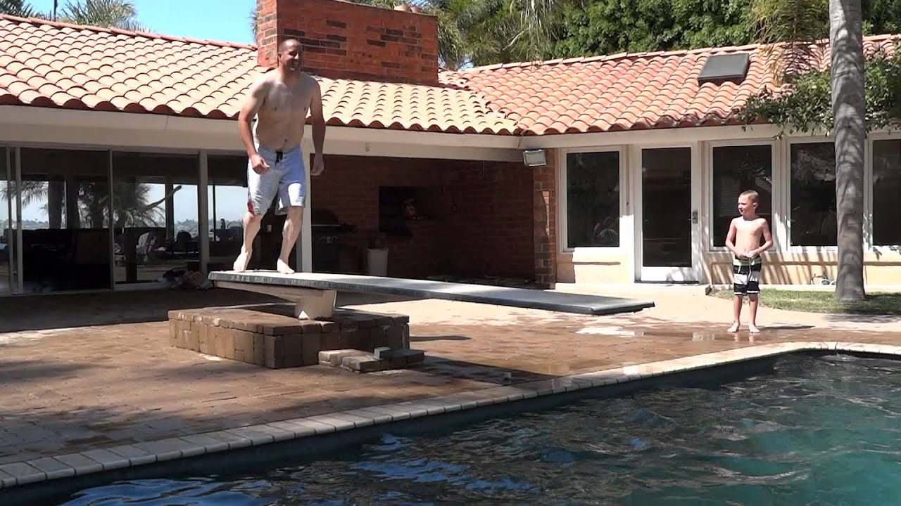Beus Breaking Diving Board Newport Beach YouTube