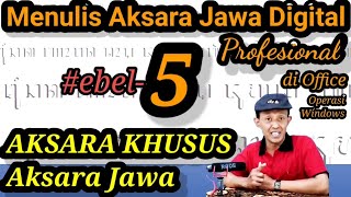 Cara Tercepat Menulis AKSARA KHUSUS (Ka,Ta, La, Dha, Tha, Rê, Lê) | Menulis Aksara Jawa screenshot 4
