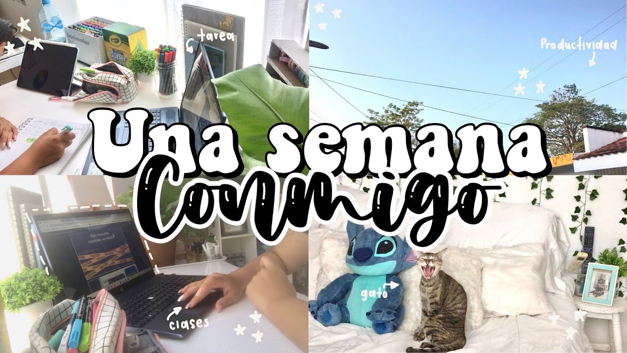 ✨Una semana conmigo en clases en línea✨💻📚📝