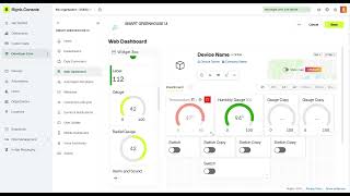 Design Dashboard in Blynk