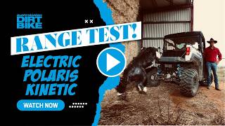 Electric Polaris Ranger Kinetic battery lasts 150 kilometres!
