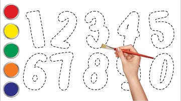 Learn Numbers l Follow the dots and write color numbers with a marker pen l 1-0 l Write Numbers