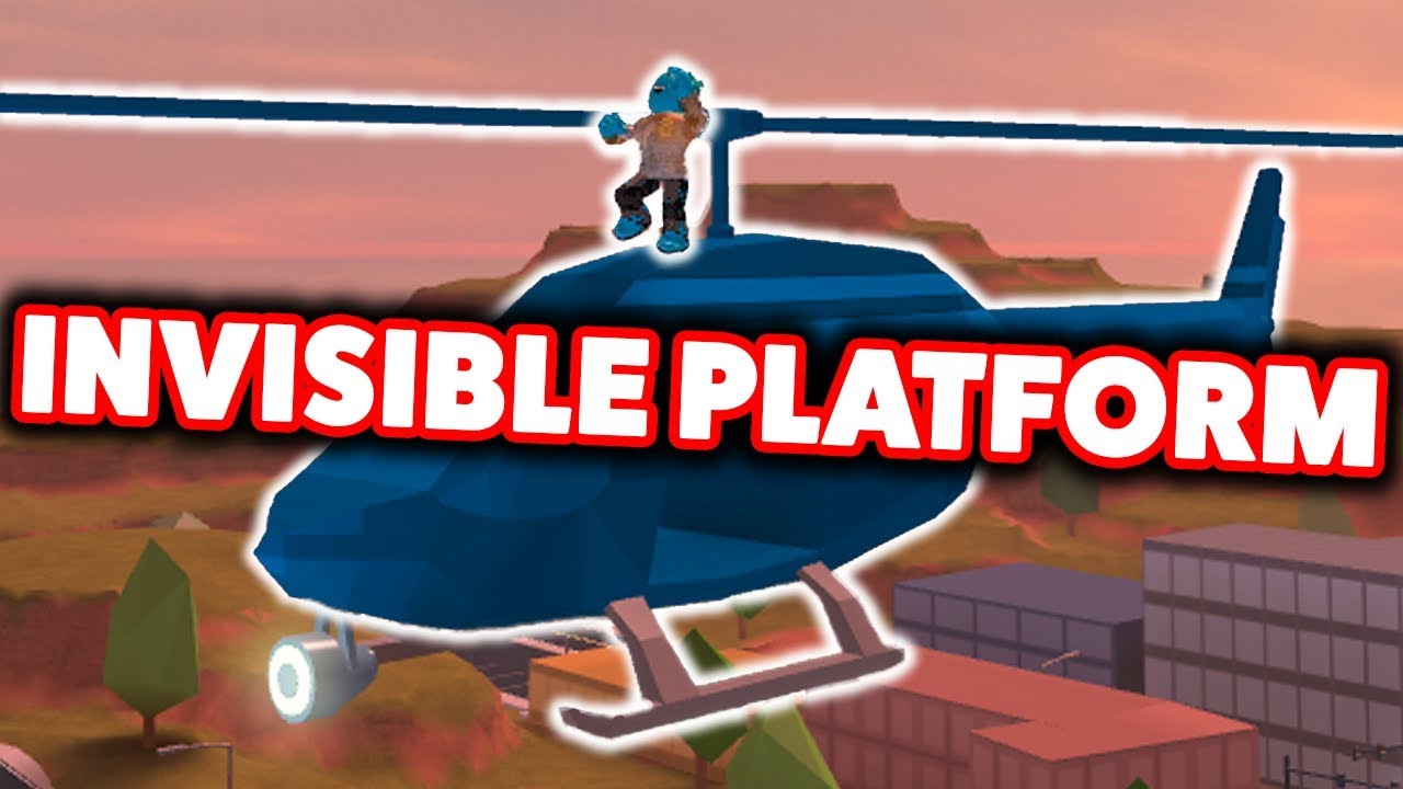 NEW INVISIBLE PLATFORM?? *NOT CLICKBAIT* (ROBLOX JAILBREAK UPDATE)