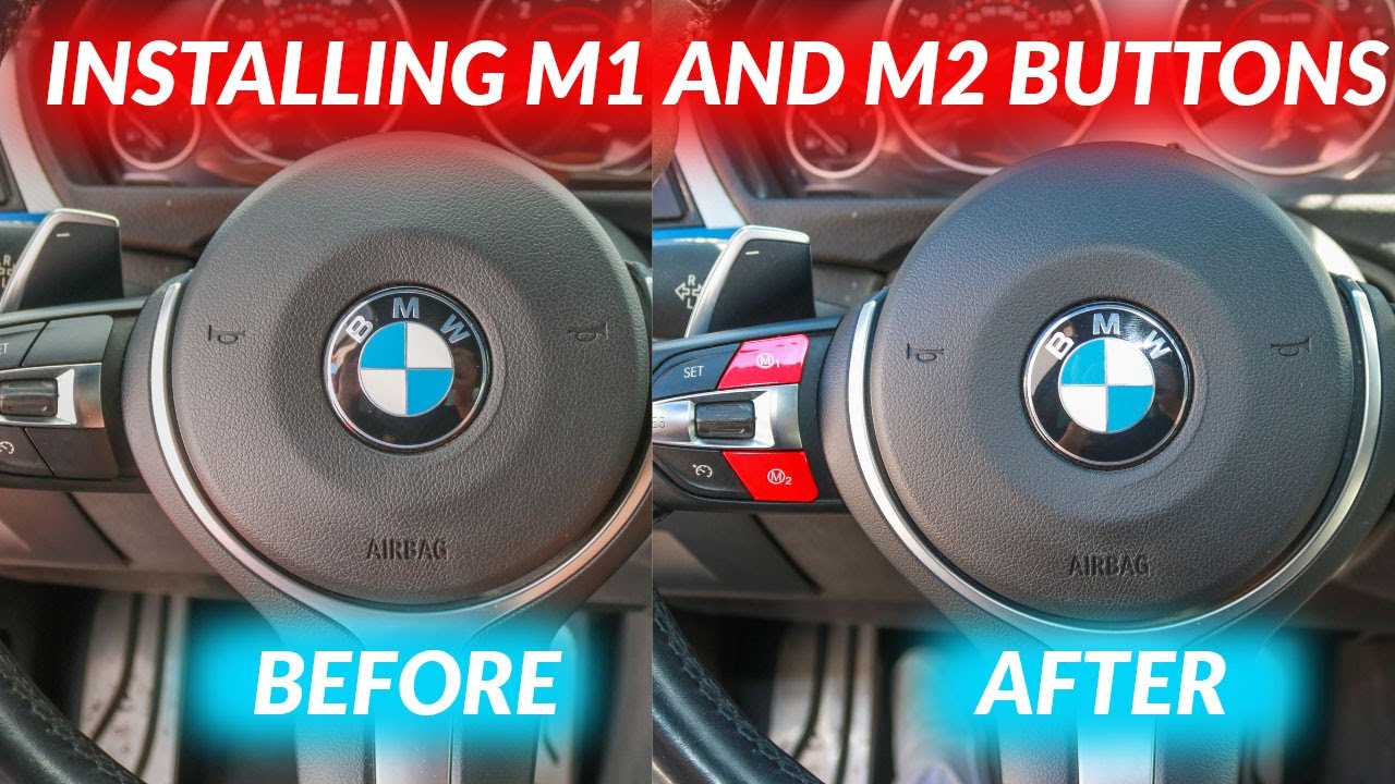 HOW TO INSTALL M1 AND M2 BUTTONS IN YOUR BMW? **EASIEST WAY