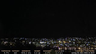 Timelapse Cam 2 - Natt til 26. mars 2022