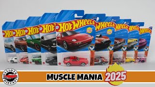 Hot Wheels Muscle Mania 2025  Including The New Casting 1983 Porsche 928s