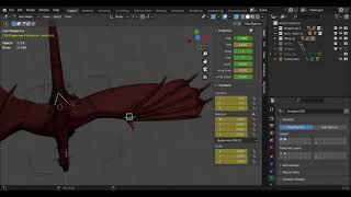 Blender Dragon Rig (lowpoly) free download provided by saw win htike 3d artist