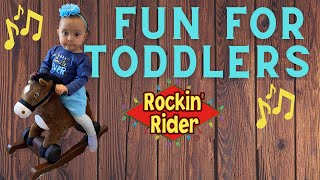 Rockin' Rider Charger 2-in-1 Pony Ride-On Review 2021 (Best Toys for 15 month Old baby in 2021)