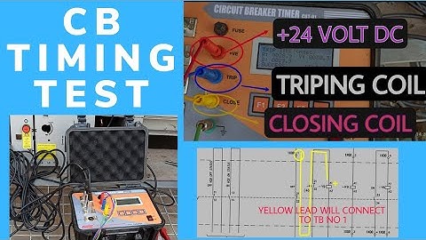 how to do circuit breaker timing test of 11KV RMU, kit connection & how to operate timing kit