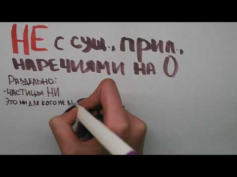 НЕ в сущ , прил  и наречиях на О часть 2