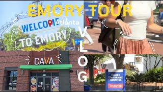Emory College Tour Vlog | Atlanta | Walk w/ me