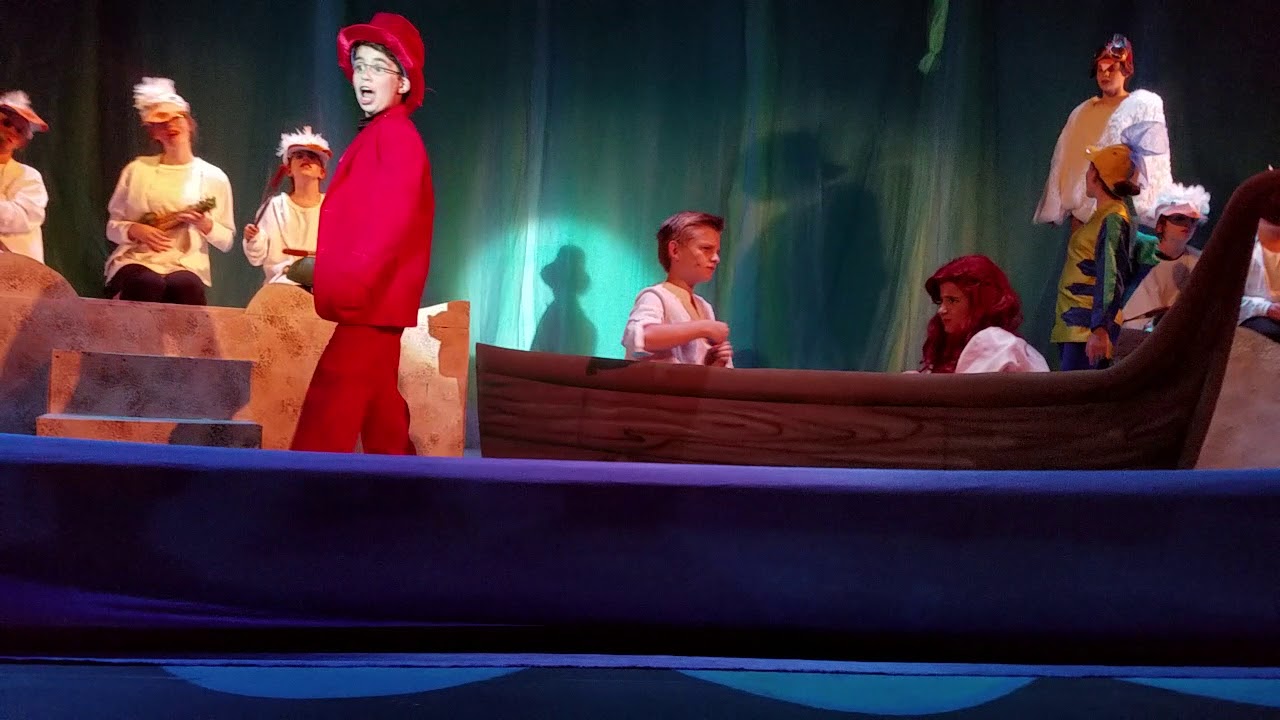 Jake as Sebastian in The Little Mermaid Jr. @ HPP 8-15-18 Kiss the Girl - YouTube mikeygboy