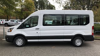 (SOLD!) NEW! 23 Ford Transit PASSENGER Van! Medium Roof 12 Seat Gas!