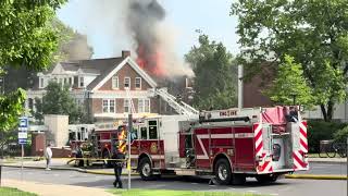 Multiple Companies Battle Fire at Penn State Fraternity