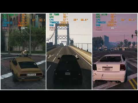 RTX 4060 TI VS RX 7600 VS INTEL ARC A770 | 7900X3D | 1440P | GTA V | ULTRA SETTINGS |