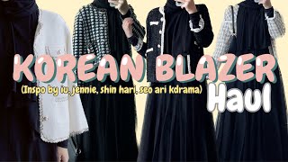 SHOPEE HAUL KOREAN BLAZER! Ada blazernya jennie, shin hari, seo ari celebrity kdrama!