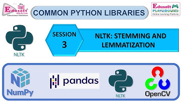 NLTK: SESSION 03 - STEMMING AND LEMMATIZATION