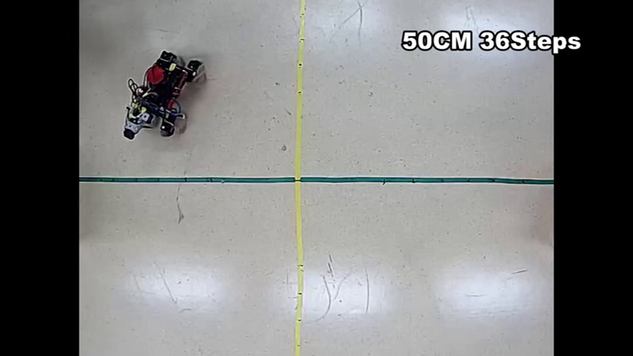 Turning Strategy Analysis Based on Trot Gait of a Quadruped Robot - YouTube