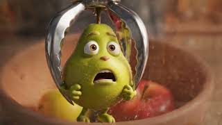 PEACH GETS PULLED OUT OF FRUIT JAR!!!