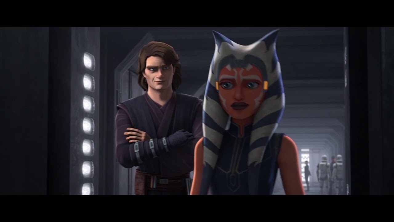 Clone Wars Ahsoka Anakin & Rex Reunite Scenes Comparison YouTube