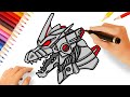 HOW TO DRAW MECHAGODZILLA