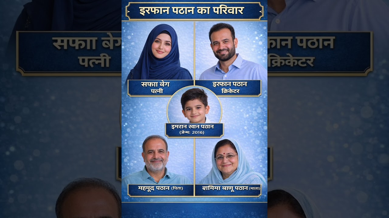 इरफान पठान का परिवार‼️ Irfan Pathan ka parivar# shorts 