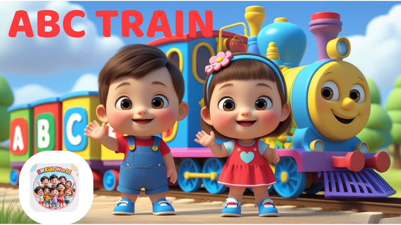 ABC Song for Kids | Alphabet Train Adventure 🚂 | Learn Letters A to Z | smkids_world
