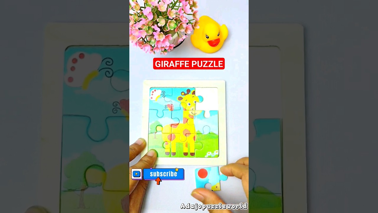 HOW TO SOLVE A PUZZLE | GIRAFFE PUZZLE | ANIMAL PUZZLE 
