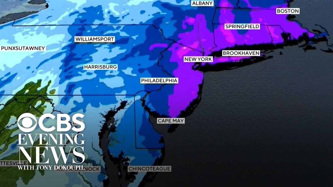 New winter snowstorm threatens millions along East Coast