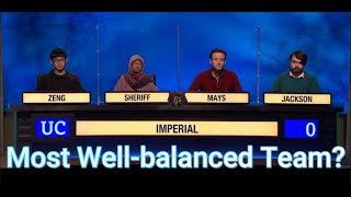 Imperial College Most Well-Balanced Team? - University Challenge S51EP30 Breakdown