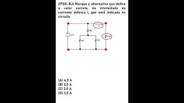 Cálculo da corrente elétrica