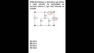 Cálculo da corrente elétrica