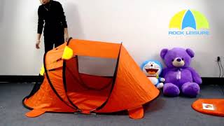 How to folding kids pop up tent Kids Tiger Tent