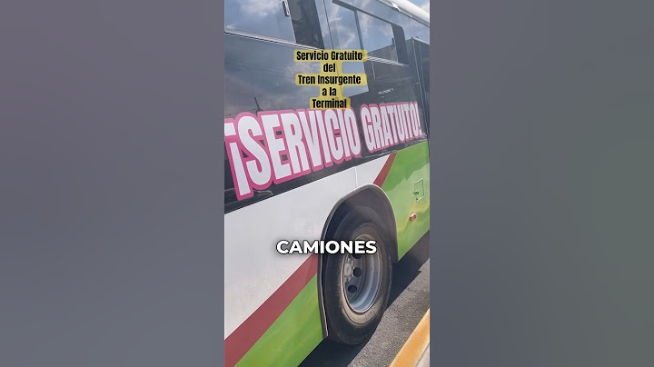 Los Camiones Gratuitos del Tren Interurbano (El Insurgente) a la Terminal #treninterurbano #shorts